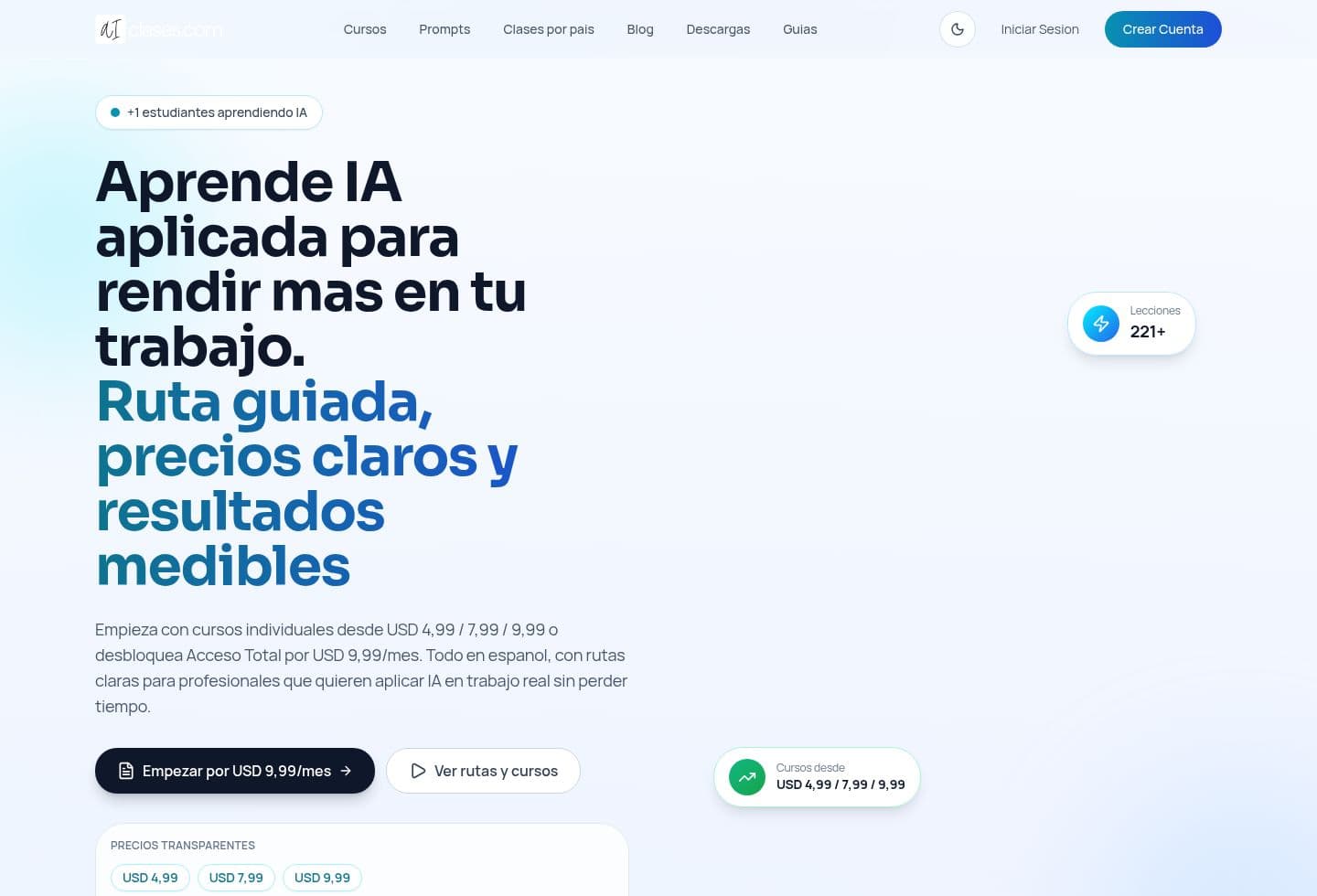Screenshot de AI Clases
