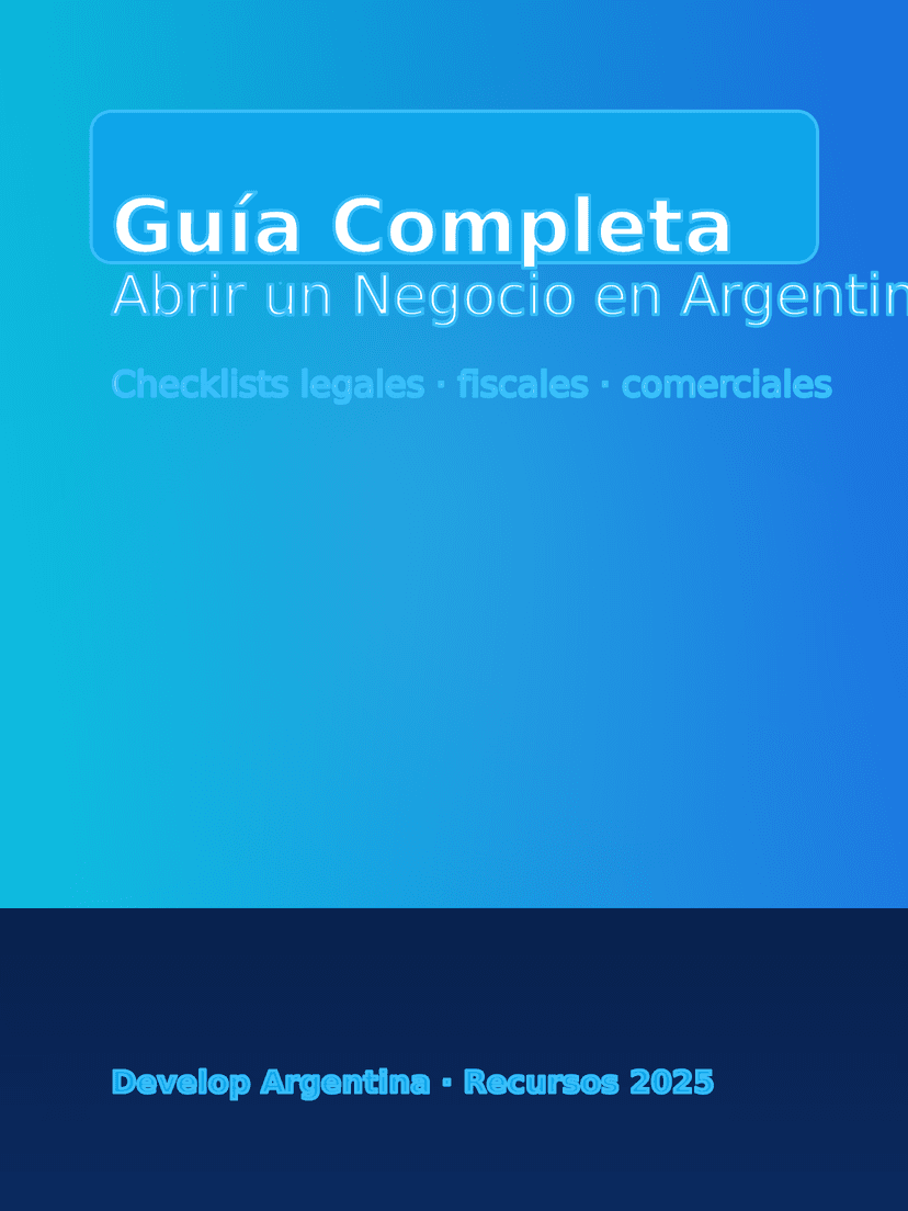 Guía Completa para Abrir un Negocio en Argentina 2025