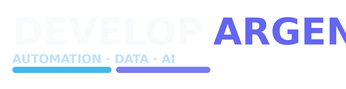 DevelopArgentina Logo Wordmark Light